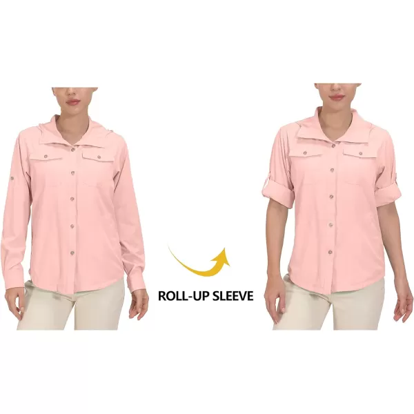 Little Donkey Andy Women's UPF 50+ UV Protection Shirt, Breathable Long Sleeve Fishing Hiking Shirt, Air-Holes Tech