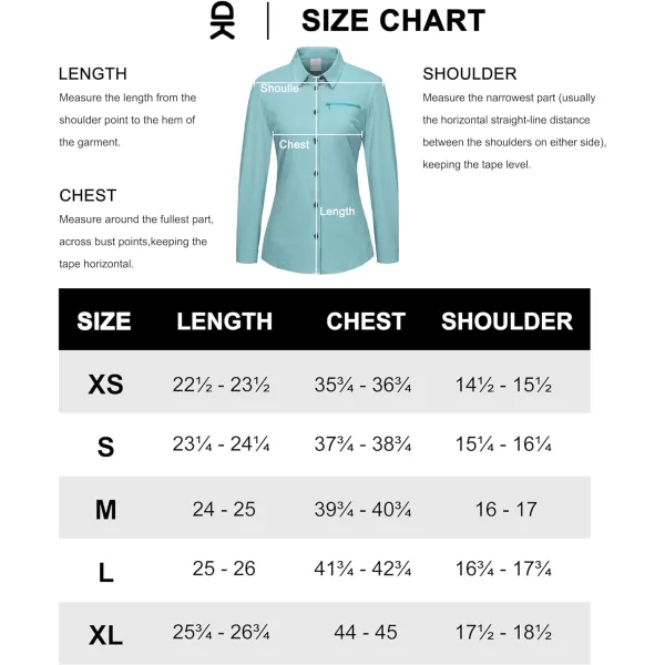 Little Donkey Andy Women's UPF 50+ UV Protection Shirts, Long Sleeve Button Down Blouses Tops for Fishing, Hiking
