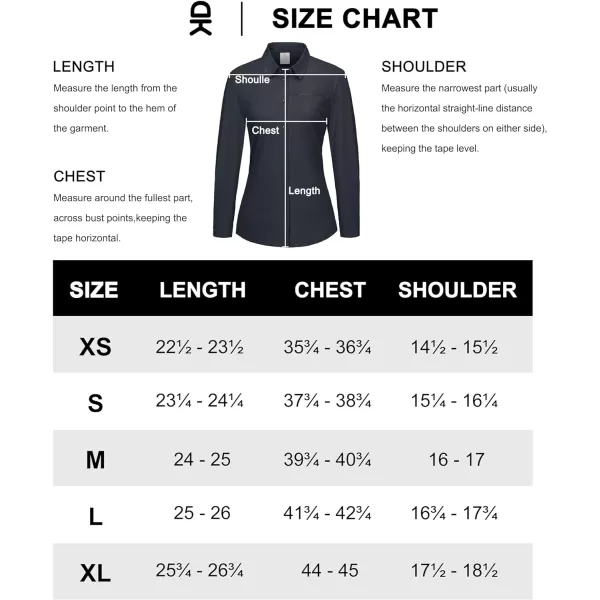 Little Donkey Andy Women's UPF 50+ UV Protection Shirts, Long Sleeve Button Down Blouses Tops for Fishing, Hiking