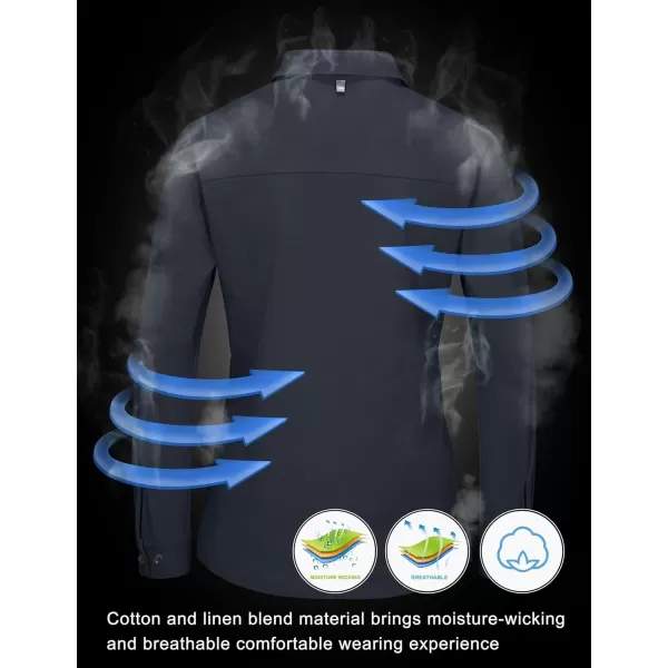 Little Donkey Andy Women's UPF 50+ UV Protection Shirts, Long Sleeve Button Down Blouses Tops for Fishing, Hiking