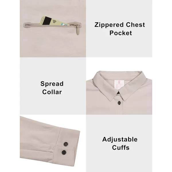 Little Donkey Andy Women's UPF 50+ UV Protection Shirts, Long Sleeve Button Down Blouses Tops for Fishing, Hiking
