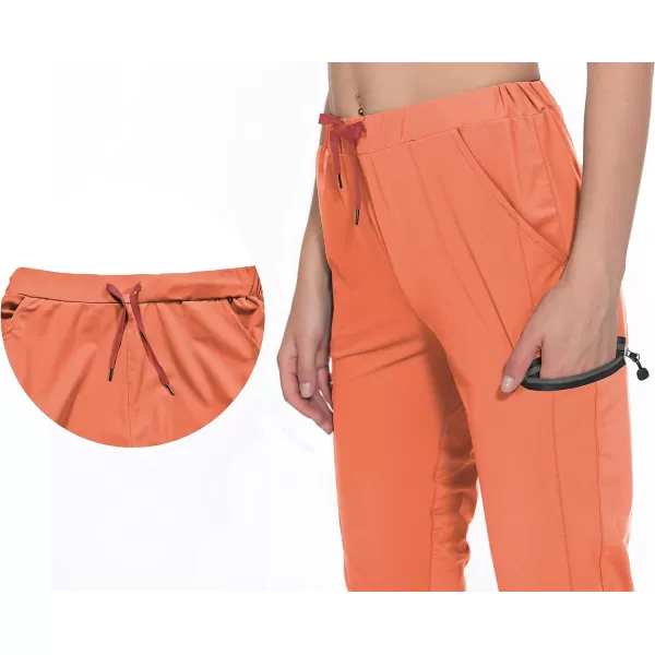 Little Donkey Andy Women's Ultra-Stretch Quick Dry Lightweight Ankle Pants Drawstring Active Travel Hiking