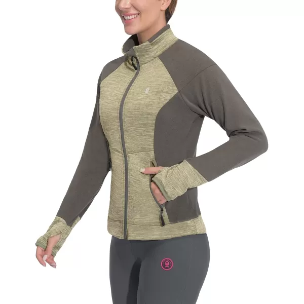 Little Donkey Andy Women's Warm Lightweight Running Jacket Full Zip Fleece Hybrid Coat for Golf Hiking