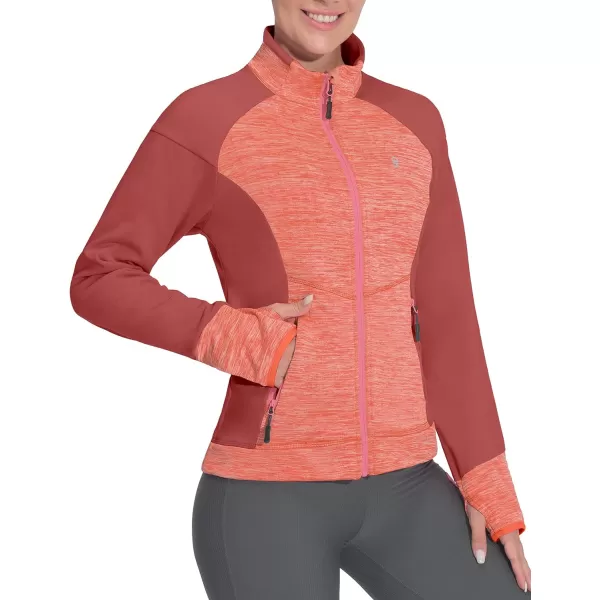 Little Donkey Andy Women's Warm Lightweight Running Jacket Full Zip Fleece Hybrid Coat for Golf Hiking