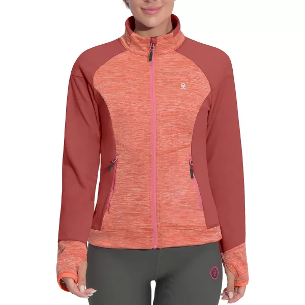 Little Donkey Andy Women's Warm Lightweight Running Jacket Full Zip Fleece Hybrid Coat for Golf Hiking