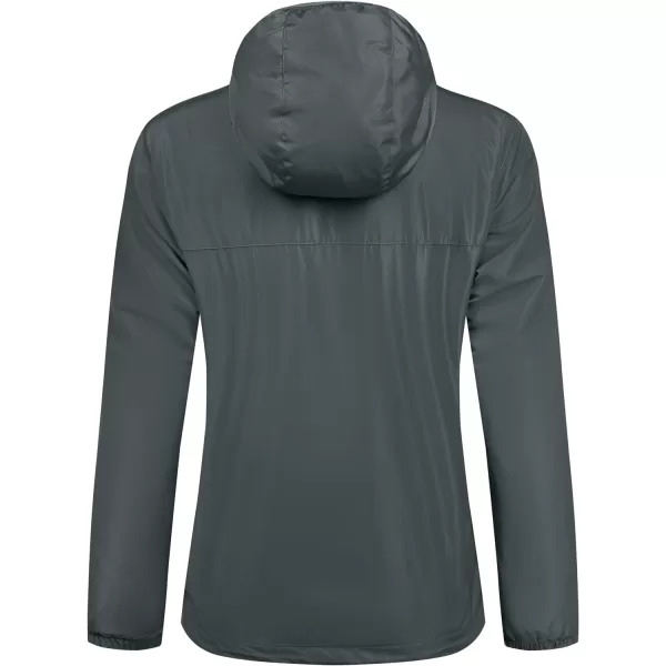 Little Donkey Andy Women's Water Resistant Windbreaker, Breathable Ripstop Light Jacket with Hood Wrinkle Reduction