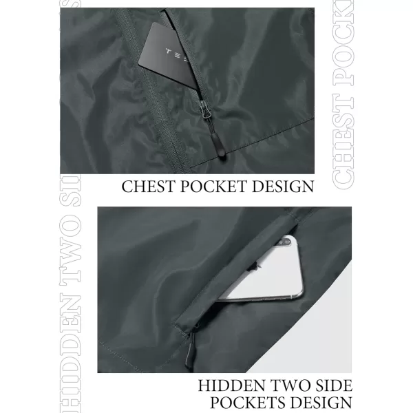 Little Donkey Andy Women's Water Resistant Windbreaker, Breathable Ripstop Light Jacket with Hood Wrinkle Reduction