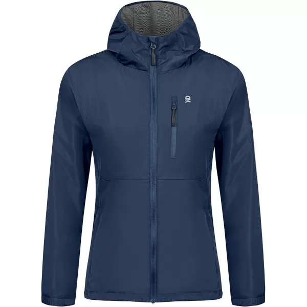 Little Donkey Andy Women's Water Resistant Windbreaker, Breathable Ripstop Light Jacket with Hood Wrinkle Reduction