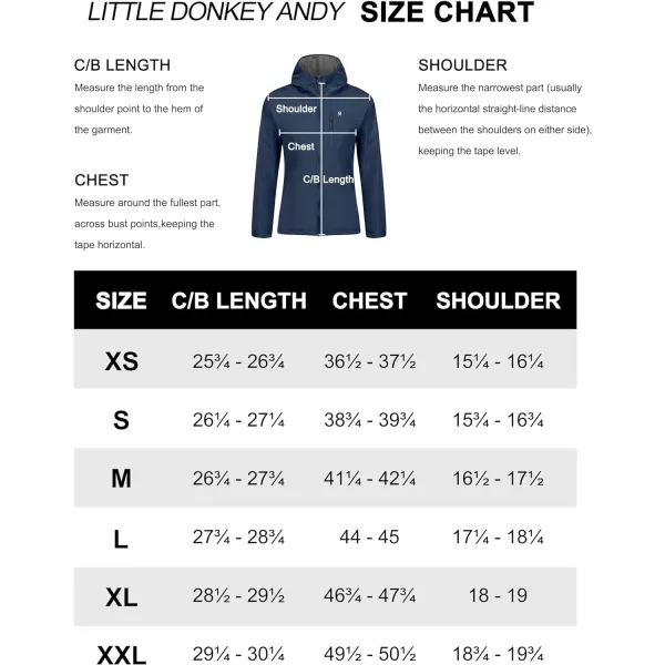 Little Donkey Andy Women's Water Resistant Windbreaker, Breathable Ripstop Light Jacket with Hood Wrinkle Reduction