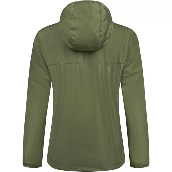 Little Donkey Andy Women's Water Resistant Windbreaker, Breathable Ripstop Light Jacket with Hood Wrinkle Reduction