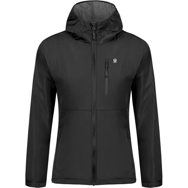 Little Donkey Andy Women's Water Resistant Windbreaker, Breathable Ripstop Light Jacket with Hood Wrinkle Reduction