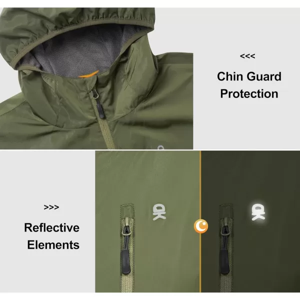 Little Donkey Andy Women's Water Resistant Windbreaker, Breathable Ripstop Light Jacket with Hood Wrinkle Reduction