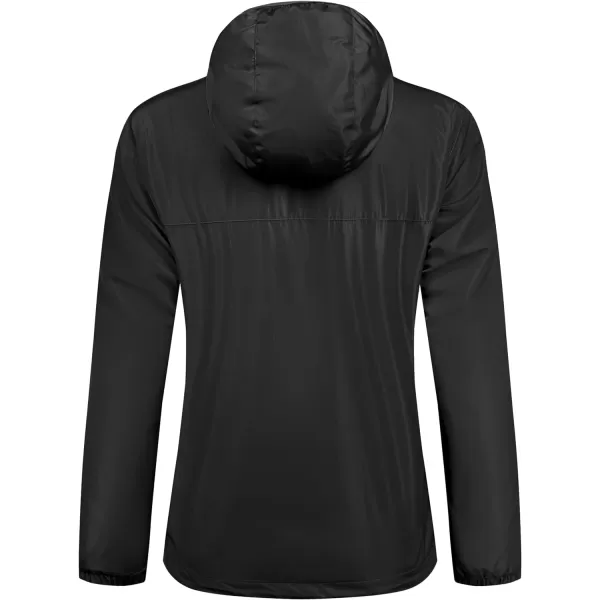 Little Donkey Andy Women's Water Resistant Windbreaker, Breathable Ripstop Light Jacket with Hood Wrinkle Reduction