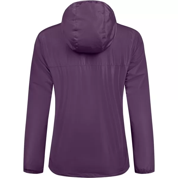 Little Donkey Andy Women's Water Resistant Windbreaker, Breathable Ripstop Light Jacket with Hood Wrinkle Reduction