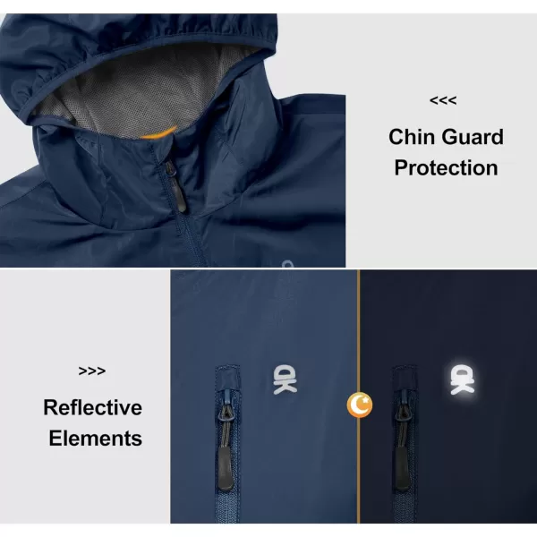 Little Donkey Andy Women's Water Resistant Windbreaker, Breathable Ripstop Light Jacket with Hood Wrinkle Reduction