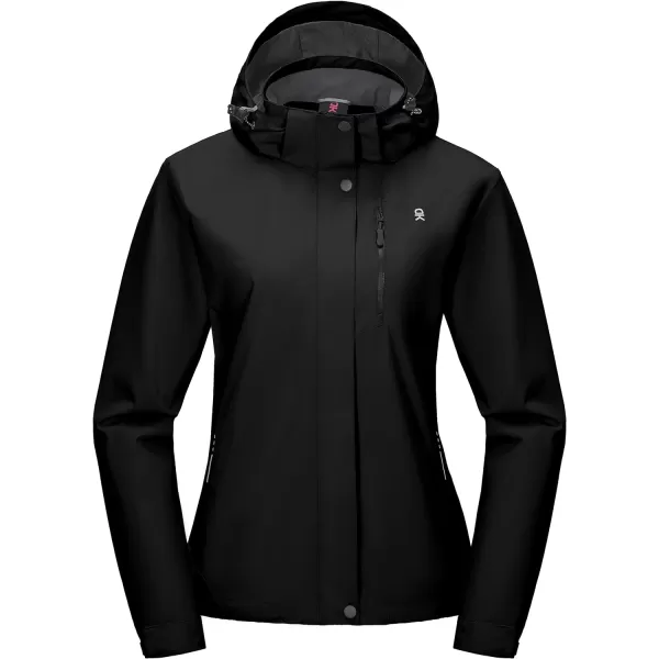 Little Donkey Andy Women's Waterproof Rain Jacket Lightweight Hooded Raincoat for Travel Hiking Golf