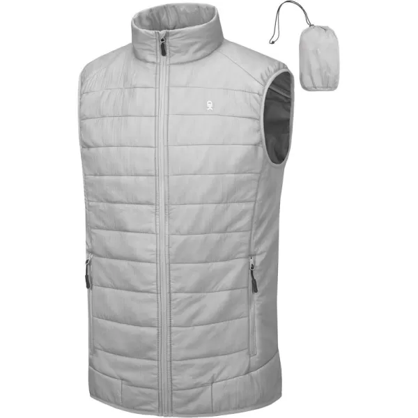 Little Donkey Andy Men's Lightweight Puffer Vest, Packable Sleeveless Jacket for Hiking Ski Walking