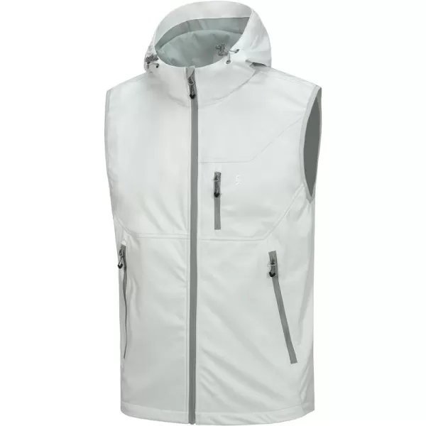 Little Donkey Andy Men's Lightweight Softshell Vest Windproof Sleeveless Jacket for Travel Hiking Running Golf