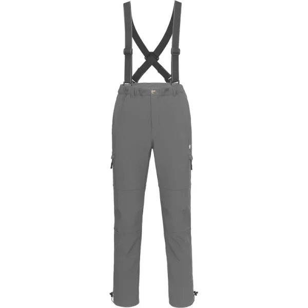 Little Donkey Andy Men's Winter Ski Snow Bibs Insulated Water Resistant Windproof Snowboard Pants with Adjustable Suspenders