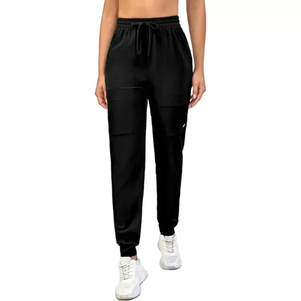 Little Donkey Andy Women's Cargo Joggers Lightweight Quick Dry Hiking Pants Athletic Running Workout Lounge Casual Outdoor