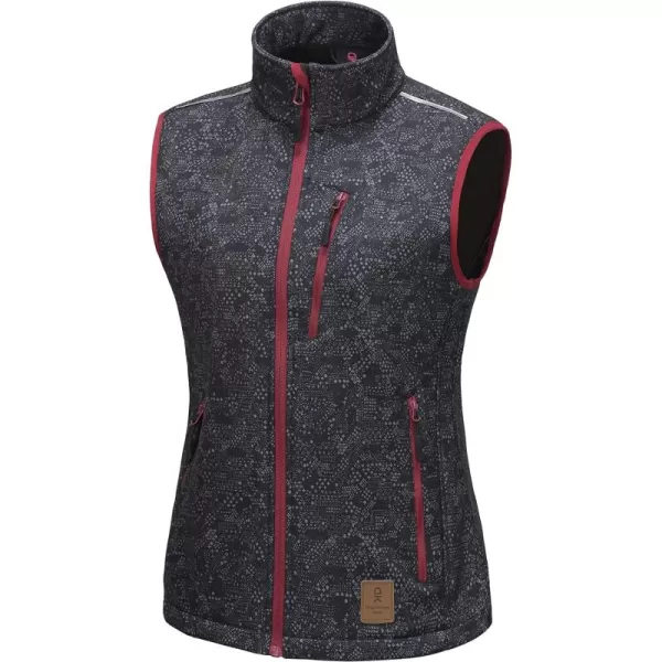 Little Donkey Andy Women's Fleece lined Softshell Vest Lightweight Windproof Sleeveless Jacket for Hiking Outdoor Travel Golf