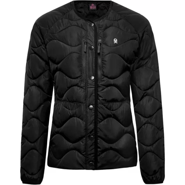 Little Donkey Andy Women's Hooded Puffer Jacket Full-Zip Winter Lightweight Windproof Warm Quilted Coat with Pockets