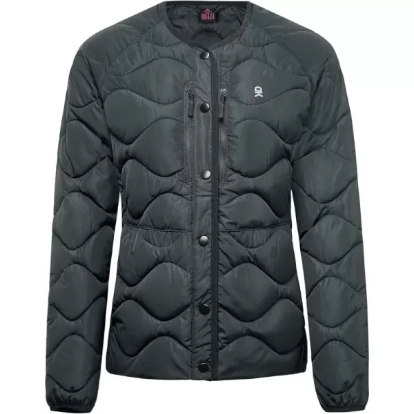 Little Donkey Andy Women's Hooded Puffer Jacket Full-Zip Winter Lightweight Windproof Warm Quilted Coat with Pockets
