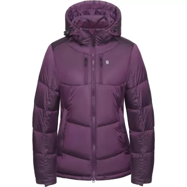 Little Donkey Andy Women's Hooded Puffer Jacket Full-Zip Winter Lightweight Windproof Warm Quilted Coat with Pockets