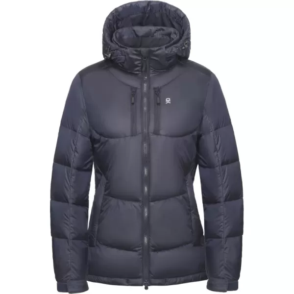 Little Donkey Andy Women's Hooded Puffer Jacket Full-Zip Winter Lightweight Windproof Warm Quilted Coat with Pockets
