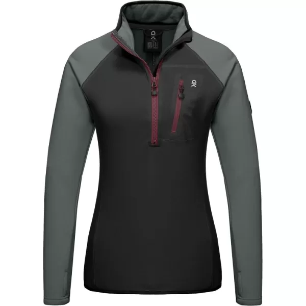Little Donkey Andy Women's Lightweight Warm Stretch Golf Jacket Full Zip Thermal Hybrid Thumbhole Running Hiking Track Jacket