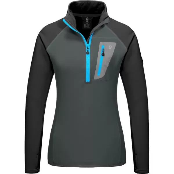 Little Donkey Andy Women's Lightweight Warm Stretch Golf Jacket Full Zip Thermal Hybrid Thumbhole Running Hiking Track Jacket