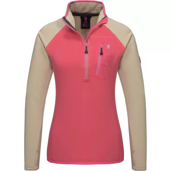 Little Donkey Andy Women's Lightweight Warm Stretch Golf Jacket Full Zip Thermal Hybrid Thumbhole Running Hiking Track Jacket