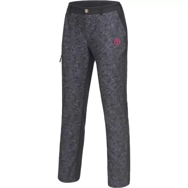 Little Donkey Andy Women's Softshell Pants, Fleece Lined and Water Repellant for Hiking Ski Snowboarding