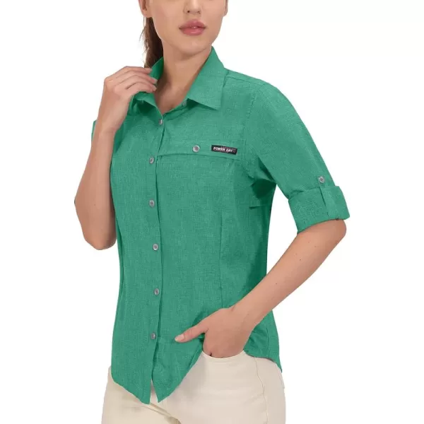 Little Donkey Andy Women's UPF 50+ UV Protection Shirt, Breathable Long Sleeve Fishing Hiking Shirt, Air-Holes Tech