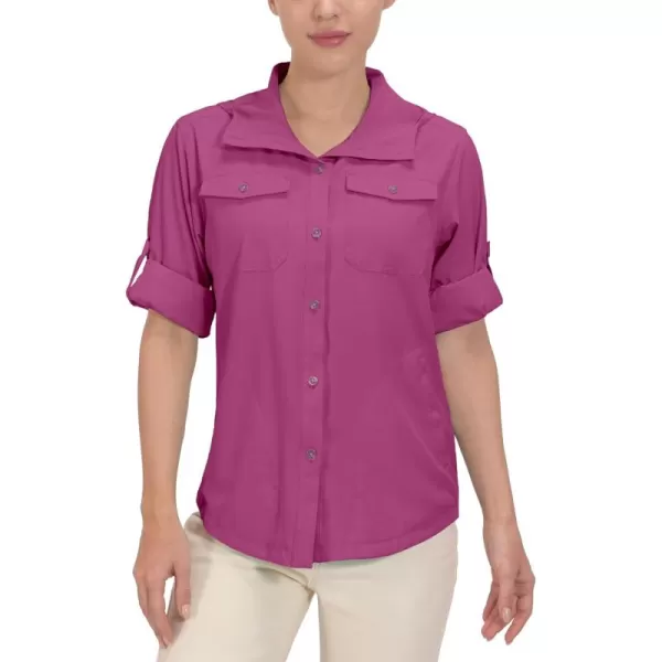 Little Donkey Andy Women's UPF 50+ UV Protection Shirt, Breathable Long Sleeve Fishing Hiking Shirt, Air-Holes Tech