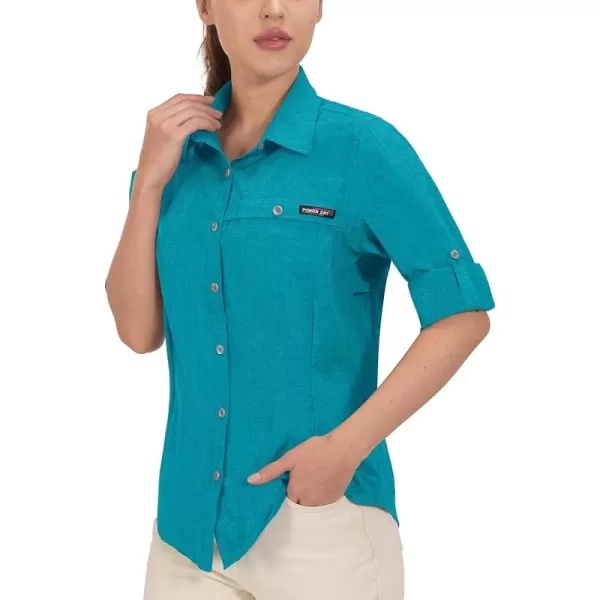 Little Donkey Andy Women's UPF 50+ UV Protection Shirt, Breathable Long Sleeve Fishing Hiking Shirt, Air-Holes Tech