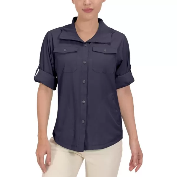 Little Donkey Andy Women's UPF 50+ UV Protection Shirt, Breathable Long Sleeve Fishing Hiking Shirt, Air-Holes Tech