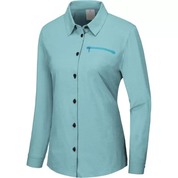 Little Donkey Andy Women's UPF 50+ UV Protection Shirts, Long Sleeve Button Down Blouses Tops for Fishing, Hiking