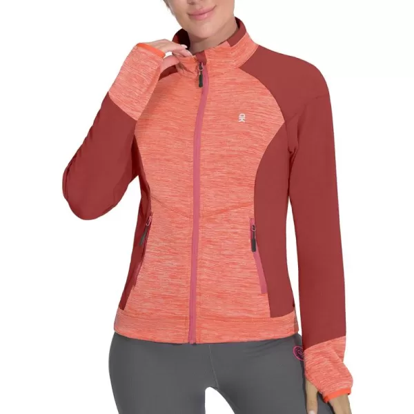 Little Donkey Andy Women's Warm Lightweight Running Jacket Full Zip Fleece Hybrid Coat for Golf Hiking