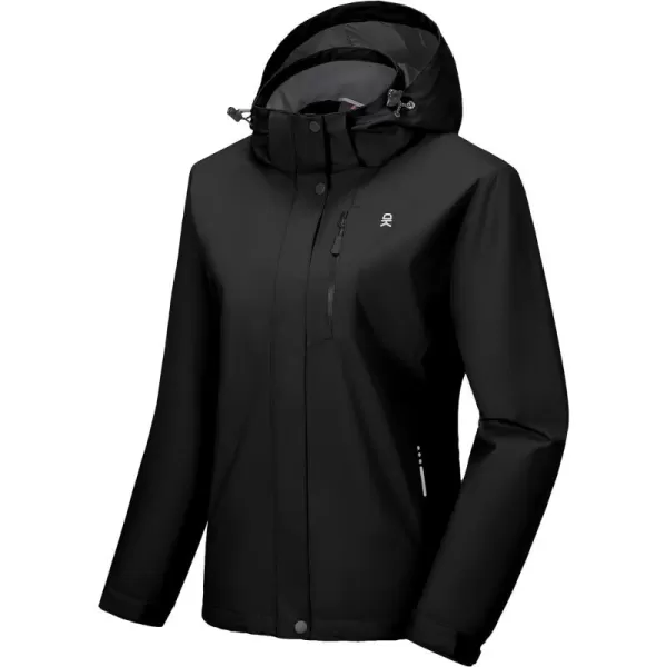 Little Donkey Andy Women's Waterproof Rain Jacket Lightweight Hooded Raincoat for Travel Hiking Golf