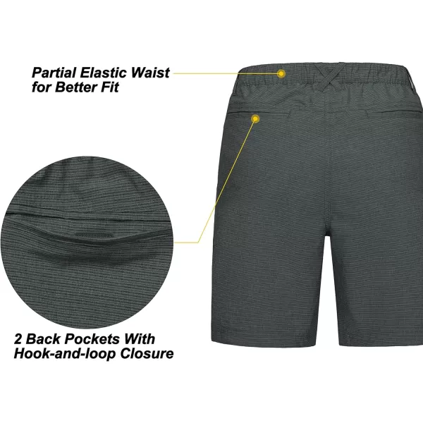 Little Donkey Andy 8 Inch Inseam Golf Shorts for Women Quick Dry Lightweight Shorts for Hiking Travel Casual