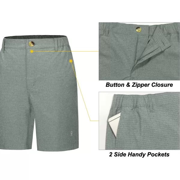 Little Donkey Andy 8 Inch Inseam Golf Shorts for Women Quick Dry Lightweight Shorts for Hiking Travel Casual