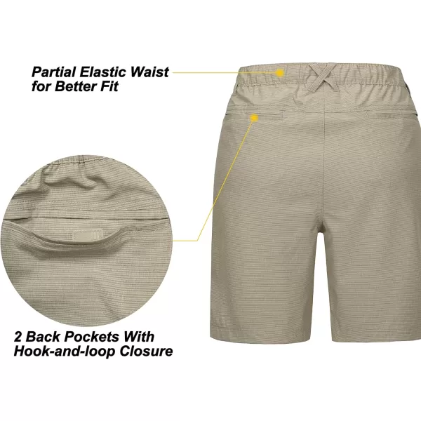 Little Donkey Andy 8 Inch Inseam Golf Shorts for Women Quick Dry Lightweight Shorts for Hiking Travel Casual