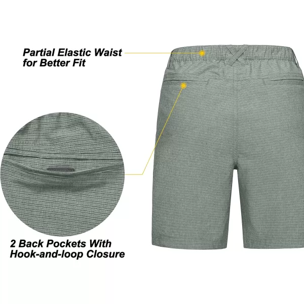 Little Donkey Andy 8 Inch Inseam Golf Shorts for Women Quick Dry Lightweight Shorts for Hiking Travel Casual
