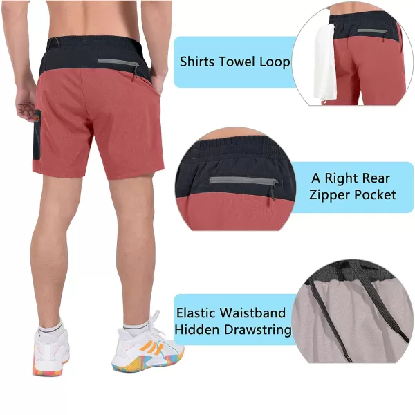 Little Donkey Andy Men's 7 Inches Quick Dry Golf Shorts Stretch Lightweight Hiking Shorts with Liner and Pockets