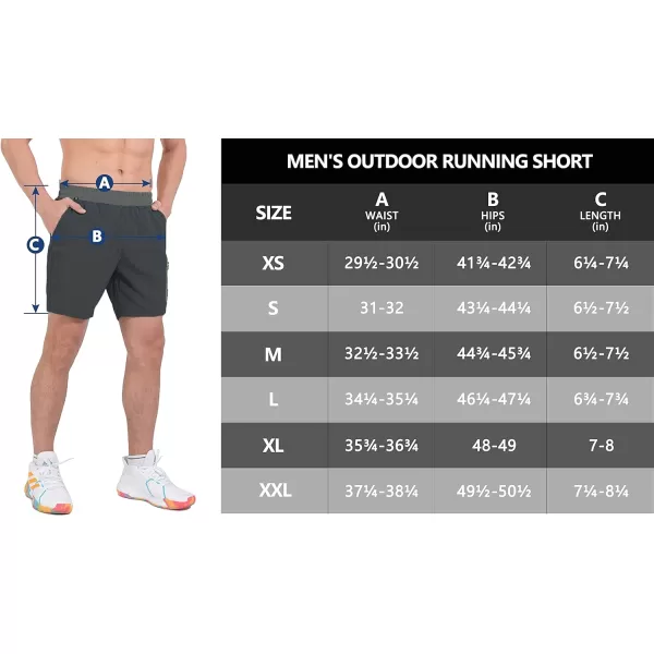 Little Donkey Andy Men's 7 Inches Quick Dry Golf Shorts Stretch Lightweight Hiking Shorts with Liner and Pockets