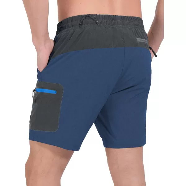Little Donkey Andy Men's 7 Inches Quick Dry Golf Shorts Stretch Lightweight Hiking Shorts with Liner and Pockets
