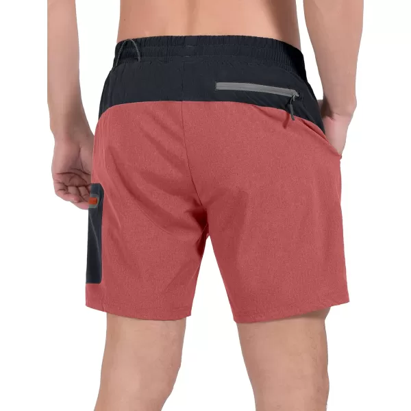Little Donkey Andy Men's 7 Inches Quick Dry Golf Shorts Stretch Lightweight Hiking Shorts with Liner and Pockets