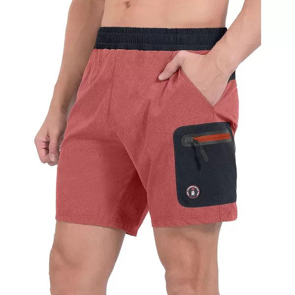 Little Donkey Andy Men's 7 Inches Quick Dry Golf Shorts Stretch Lightweight Hiking Shorts with Liner and Pockets