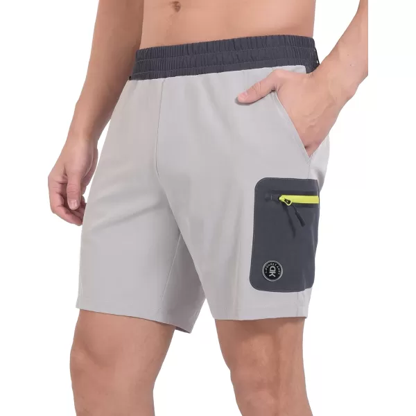 Little Donkey Andy Men's 7 Inches Quick Dry Golf Shorts Stretch Lightweight Hiking Shorts with Liner and Pockets